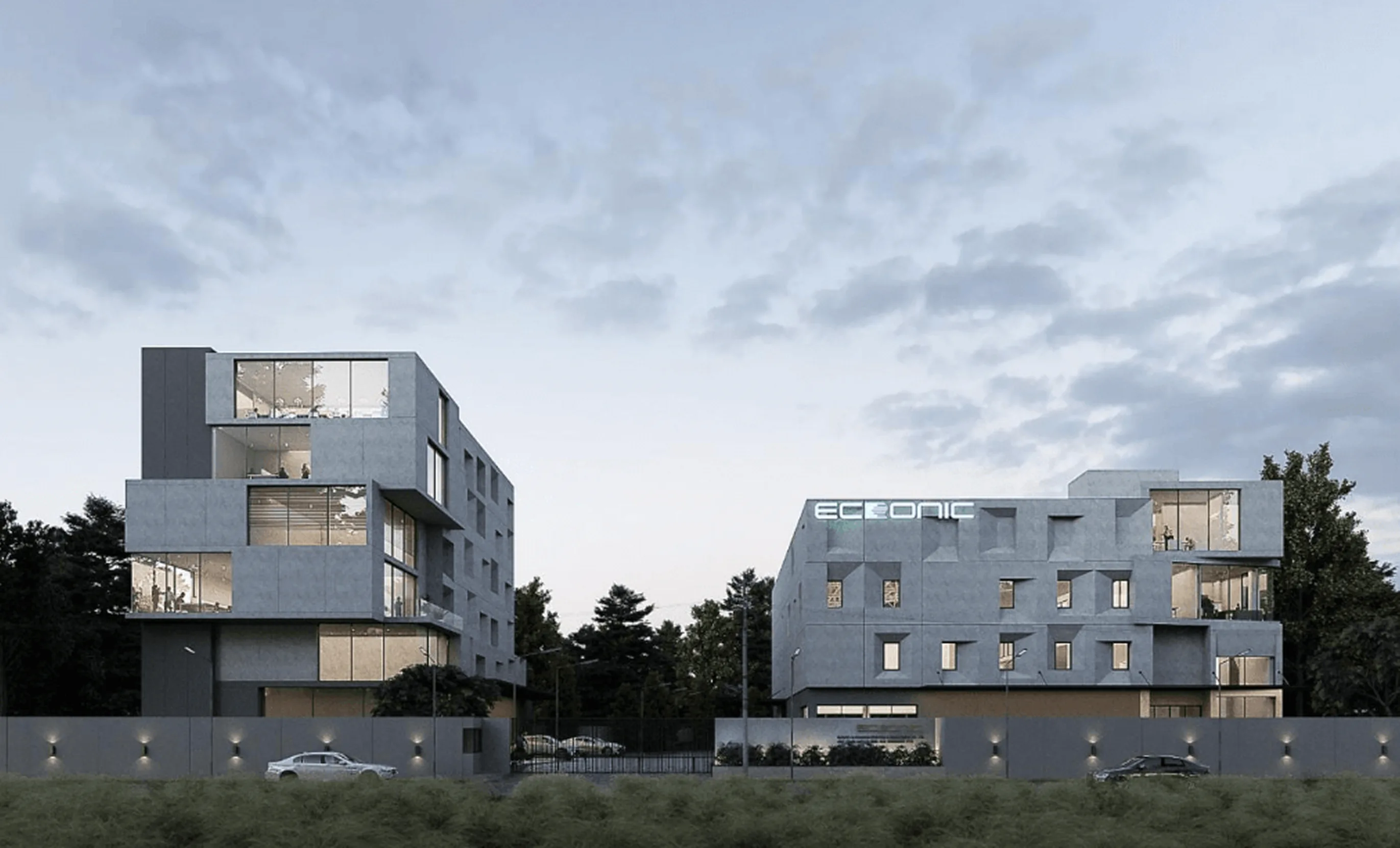 Ecronic headquarters building